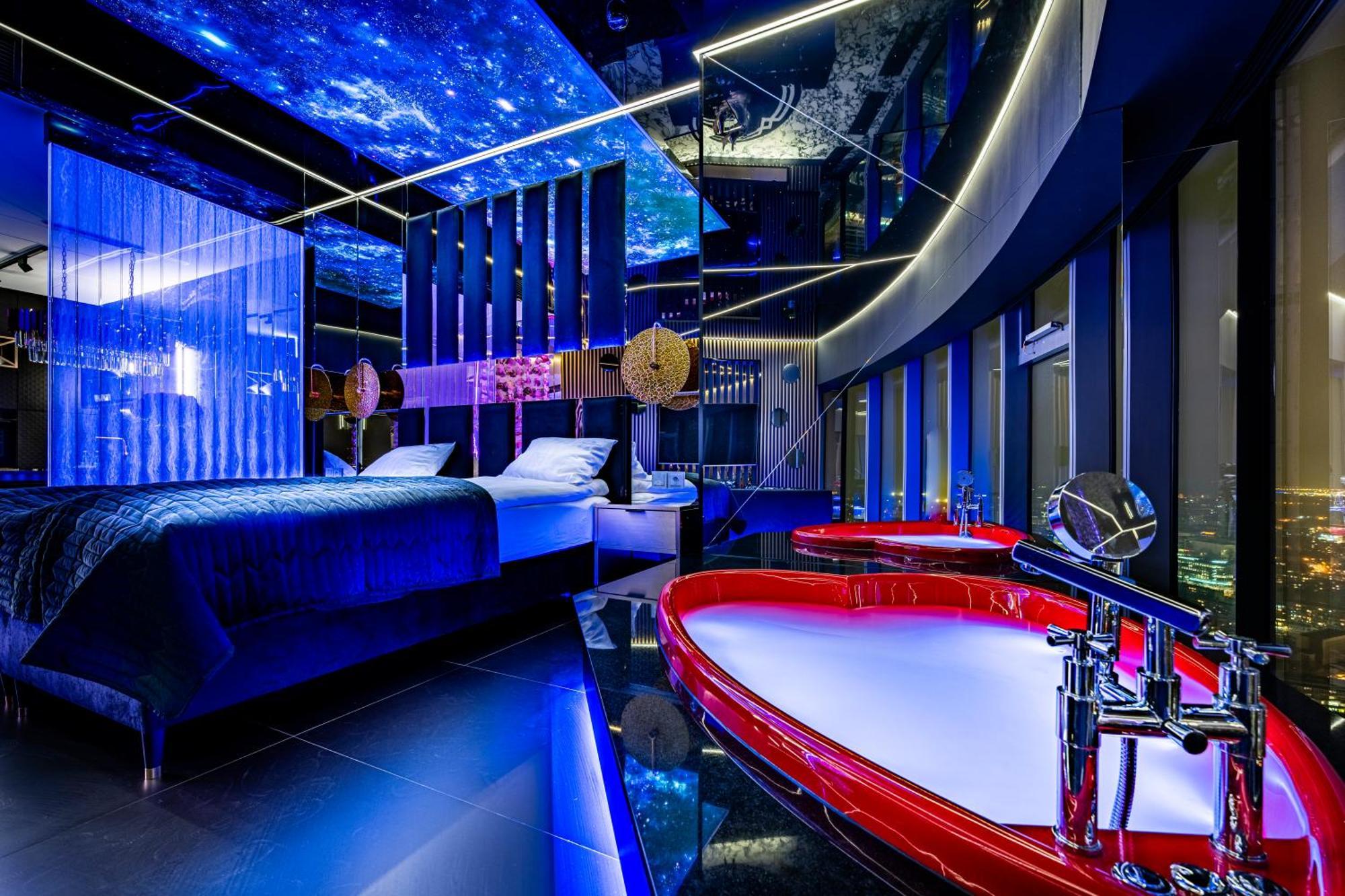 Apartamenty Sky Tower Z Jakuzzi Przy Oknie Breslau Exterior foto